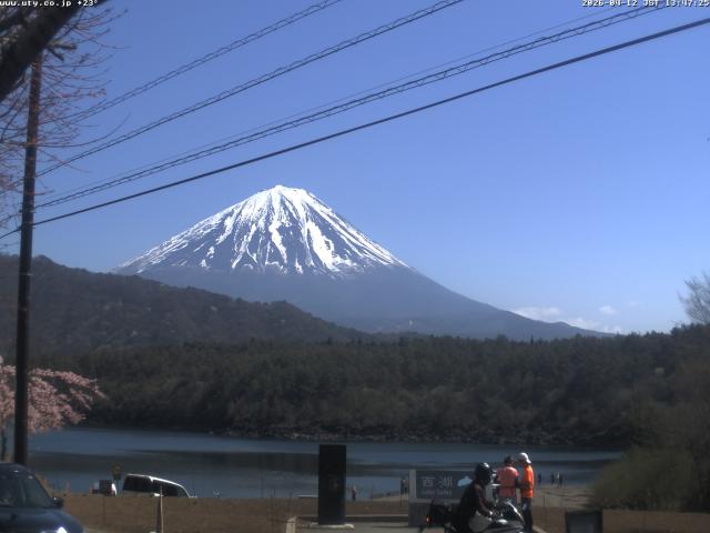 西湖からの富士山
