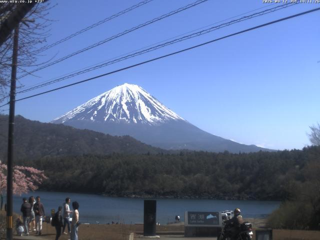 西湖からの富士山