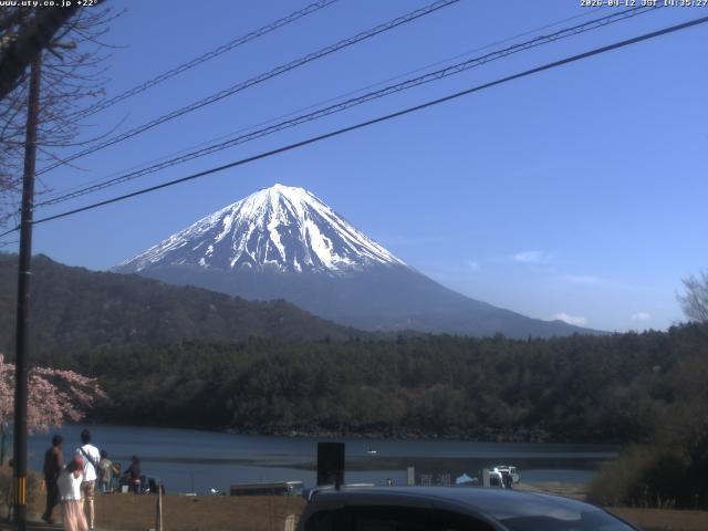 西湖からの富士山