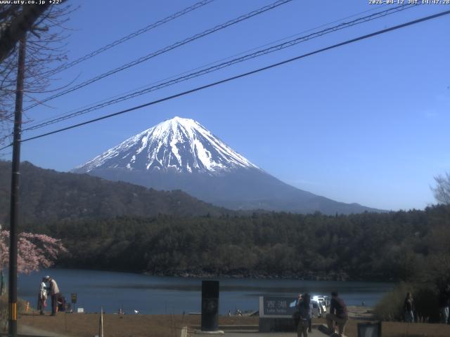 西湖からの富士山
