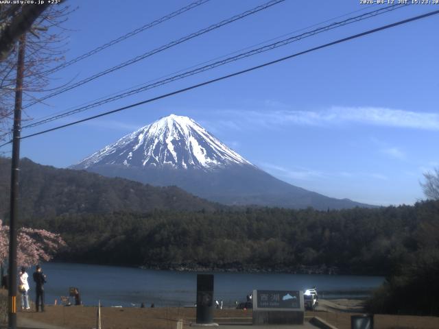 西湖からの富士山