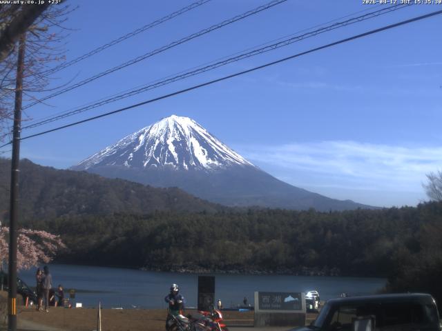 西湖からの富士山