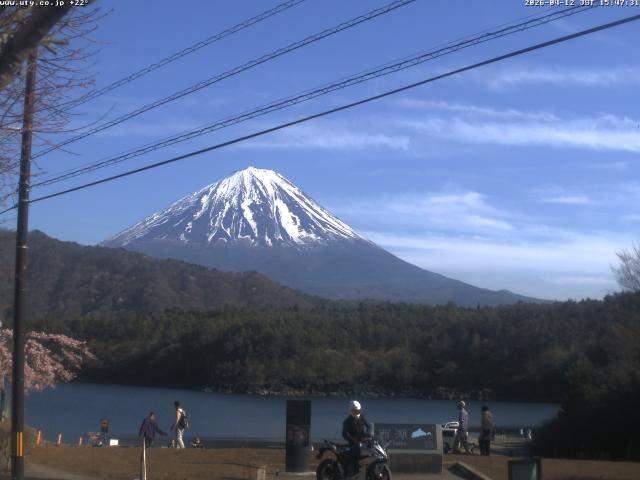 西湖からの富士山