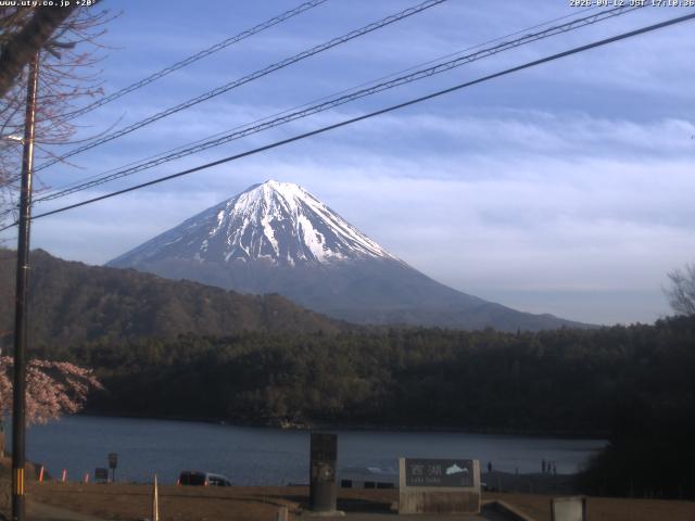 西湖からの富士山