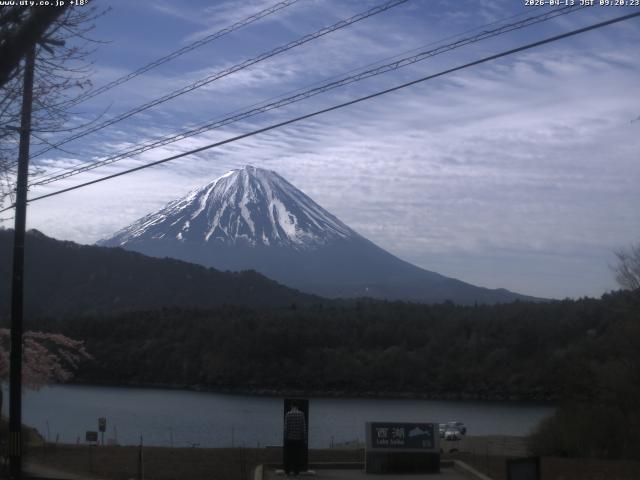 西湖からの富士山