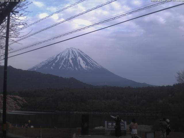 西湖からの富士山
