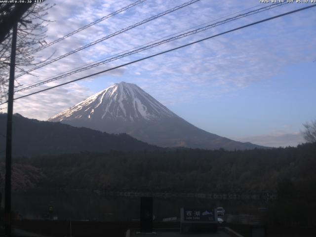 西湖からの富士山
