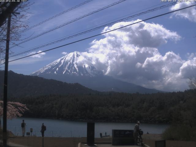 西湖からの富士山