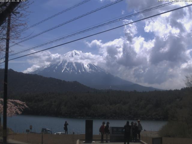 西湖からの富士山