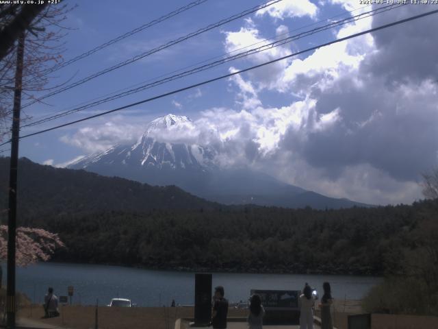 西湖からの富士山