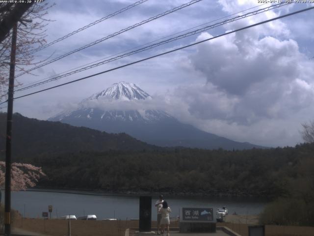 西湖からの富士山