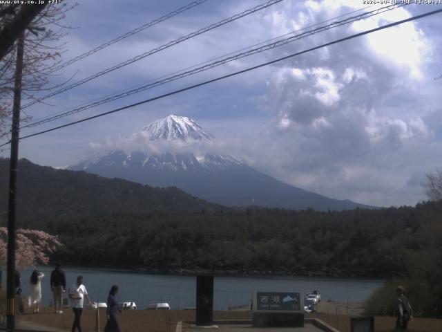 西湖からの富士山