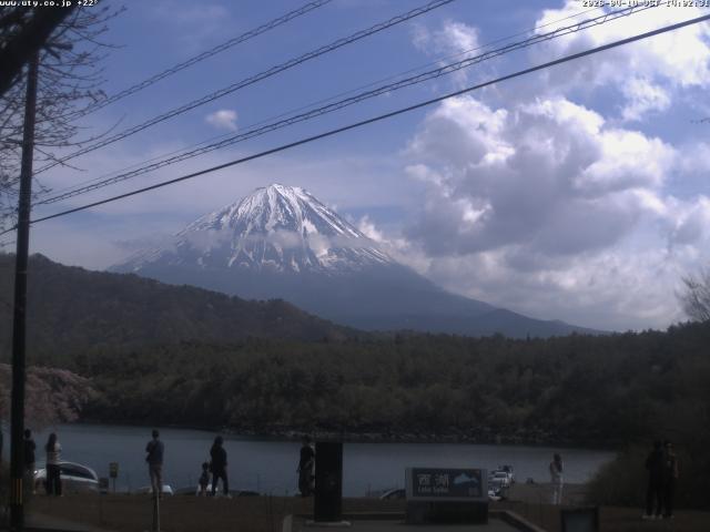 西湖からの富士山