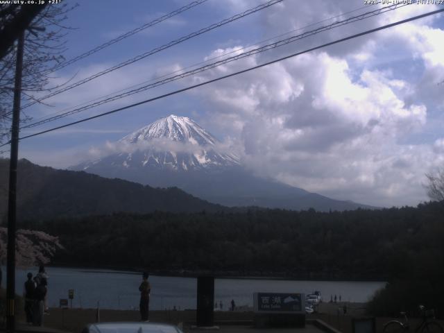 西湖からの富士山