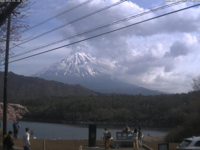 西湖からの富士山