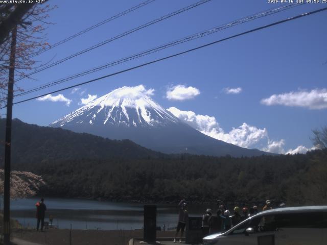 西湖からの富士山