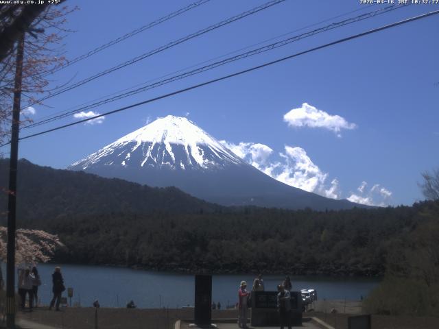 西湖からの富士山
