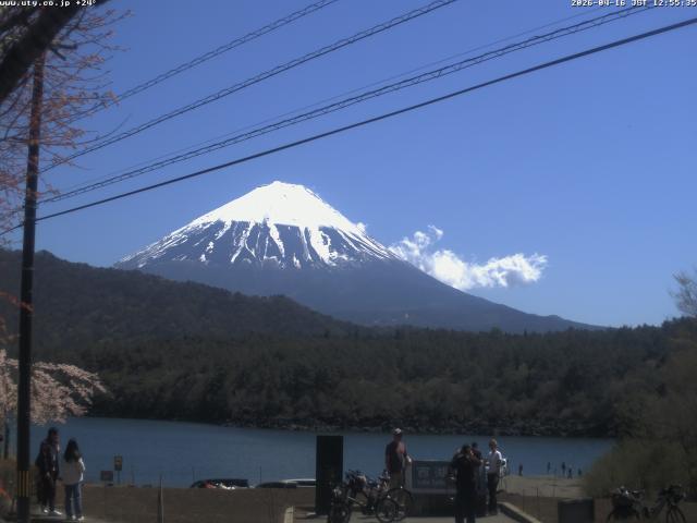西湖からの富士山
