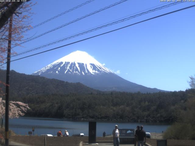 西湖からの富士山