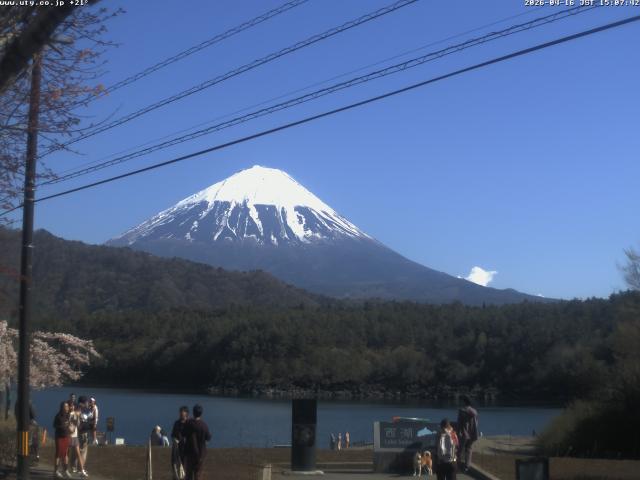 西湖からの富士山