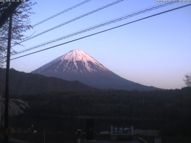 西湖からの富士山