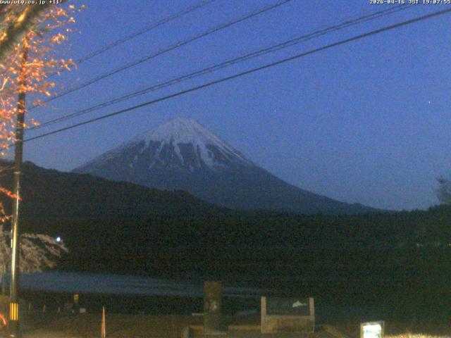 西湖からの富士山