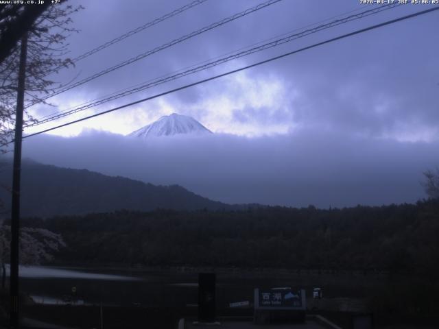 西湖からの富士山