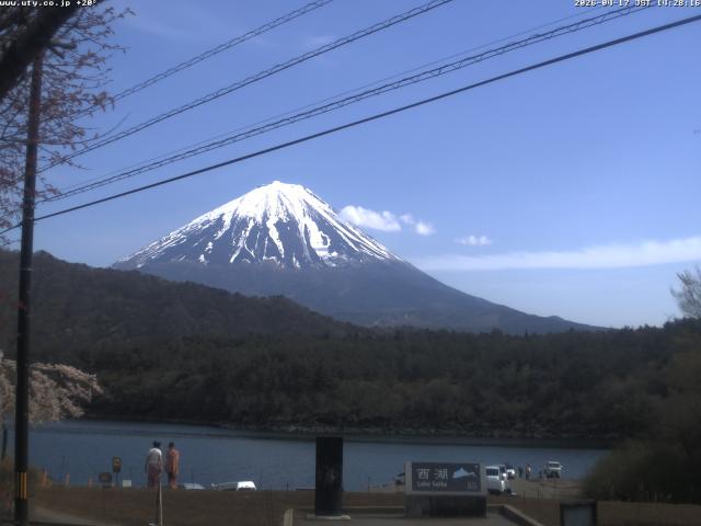 西湖からの富士山
