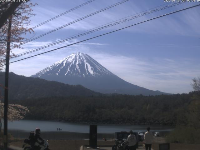 西湖からの富士山
