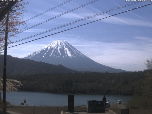 西湖からの富士山