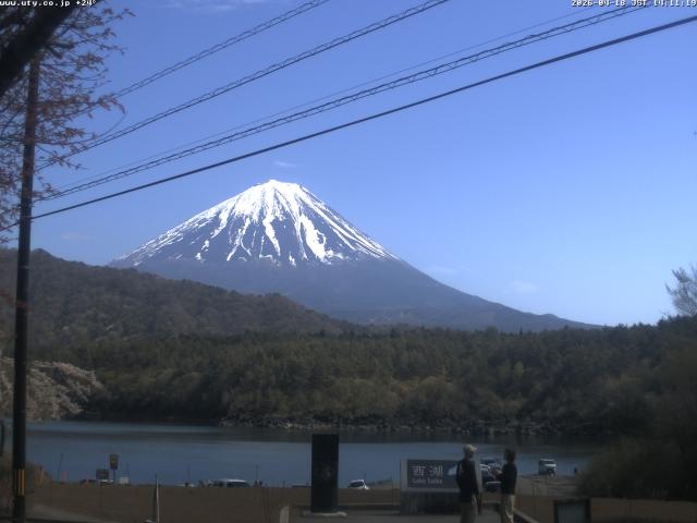 西湖からの富士山