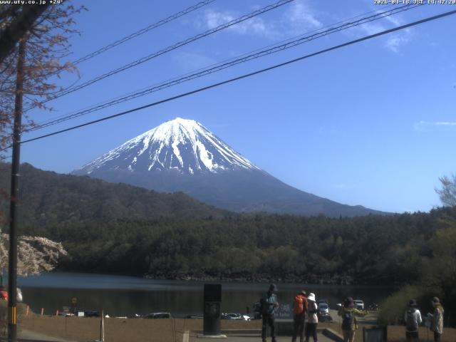 西湖からの富士山