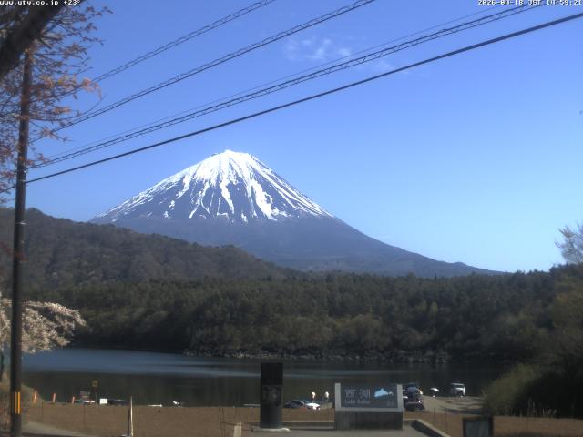 西湖からの富士山