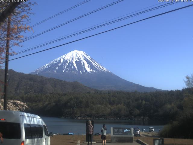 西湖からの富士山