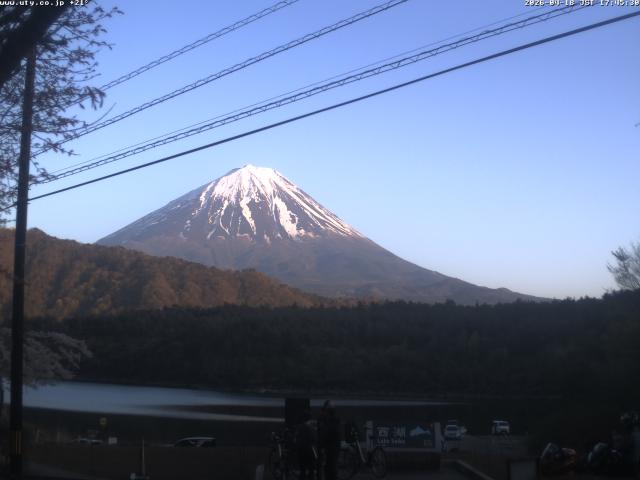 西湖からの富士山