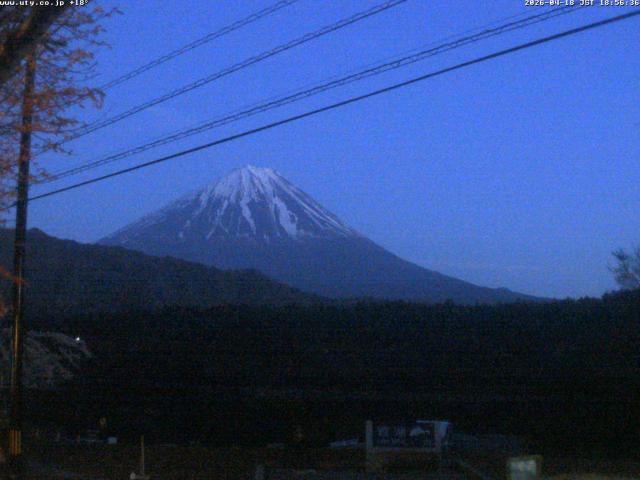 西湖からの富士山