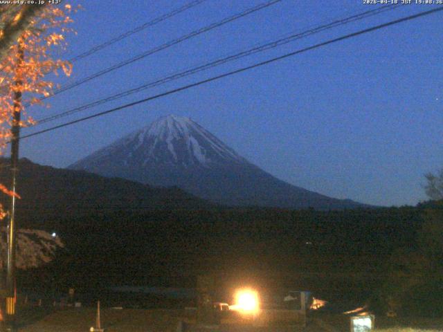 西湖からの富士山