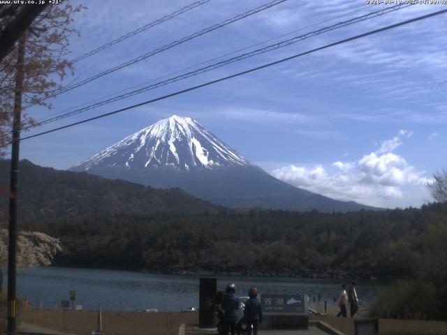 西湖からの富士山