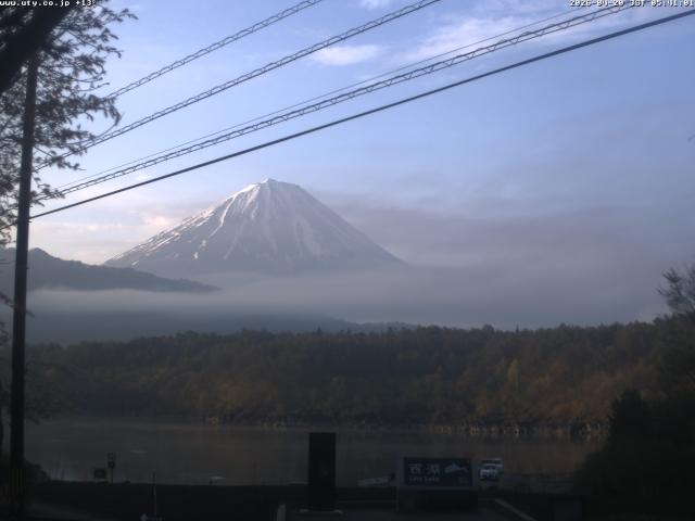 西湖からの富士山