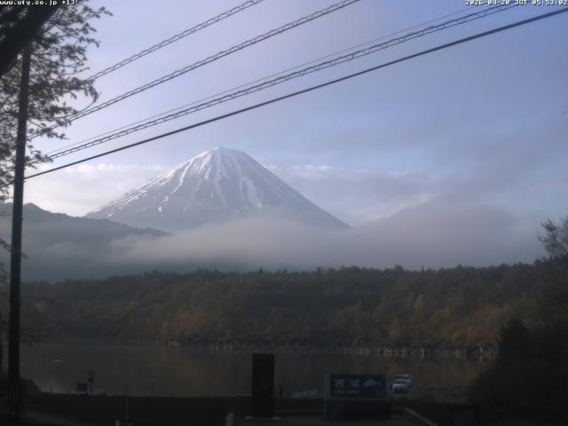 西湖からの富士山