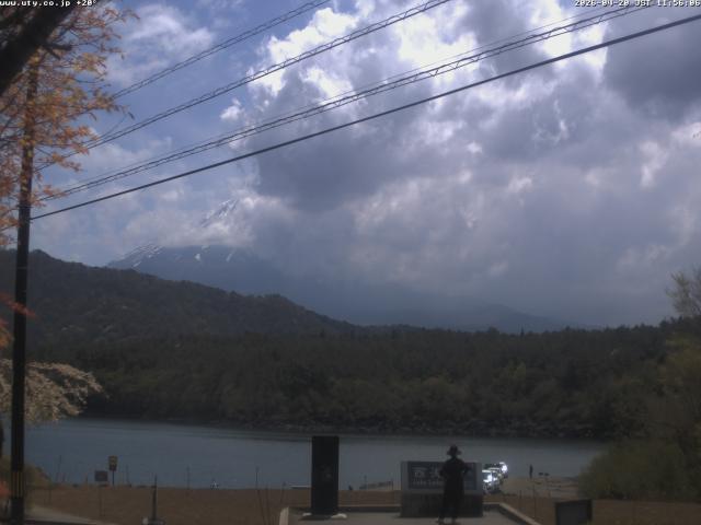 西湖からの富士山