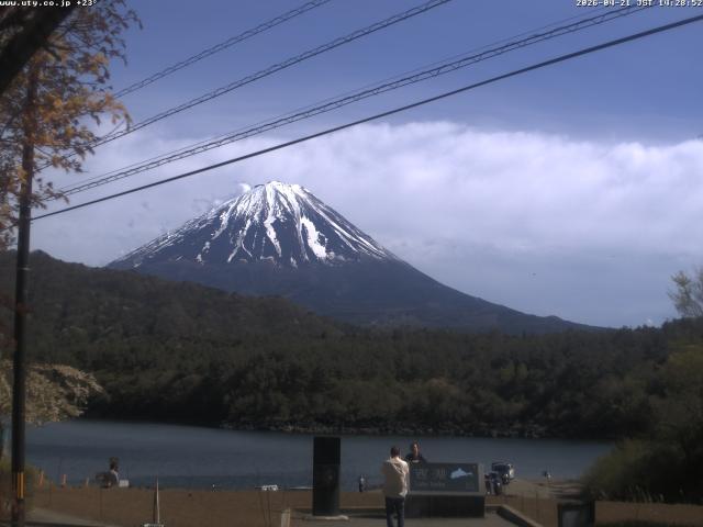 西湖からの富士山
