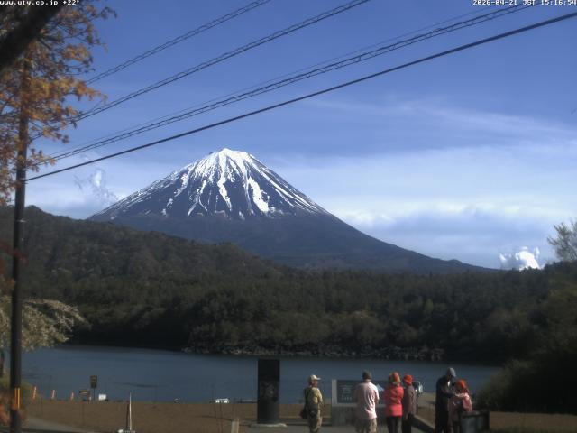 西湖からの富士山