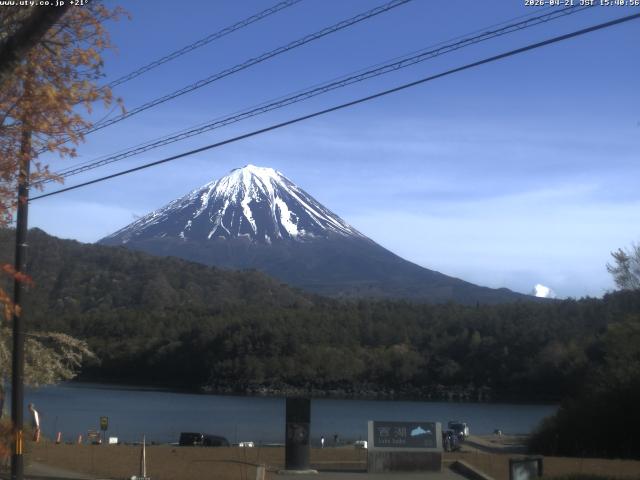 西湖からの富士山