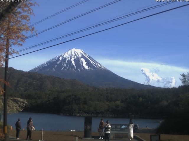 西湖からの富士山