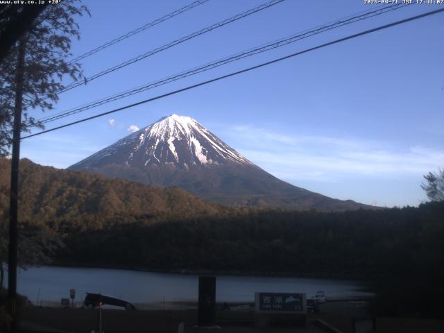 西湖からの富士山