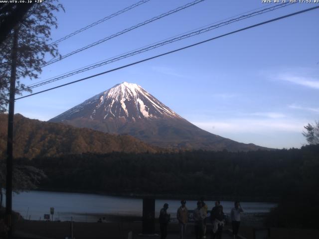 西湖からの富士山