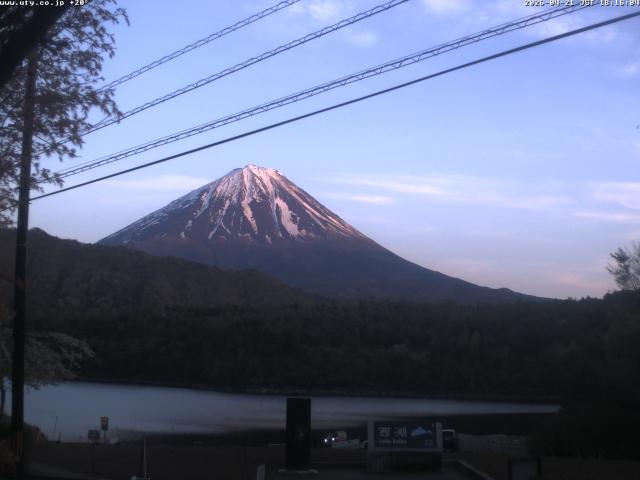 西湖からの富士山