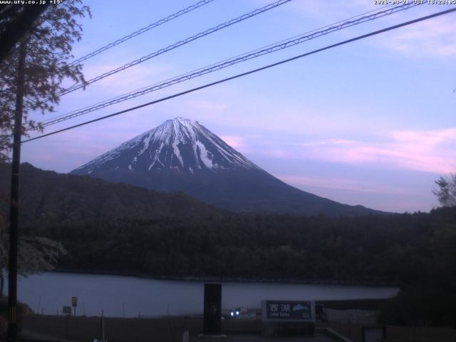 西湖からの富士山