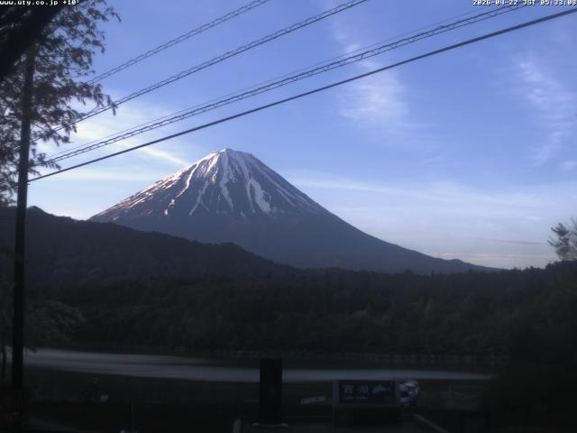 西湖からの富士山